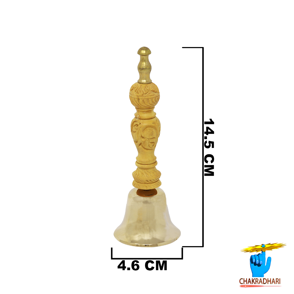 Phool Bronze Small Puja Bell -
