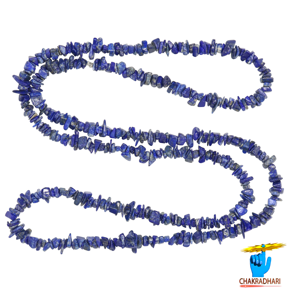 Lapis Lazuli Chips Wearing Mala -