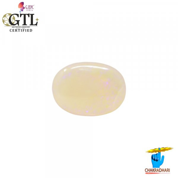 Image of 20.9 Carat Opal Gemstone With Silver Ring and Pendant - ओपल रत्न