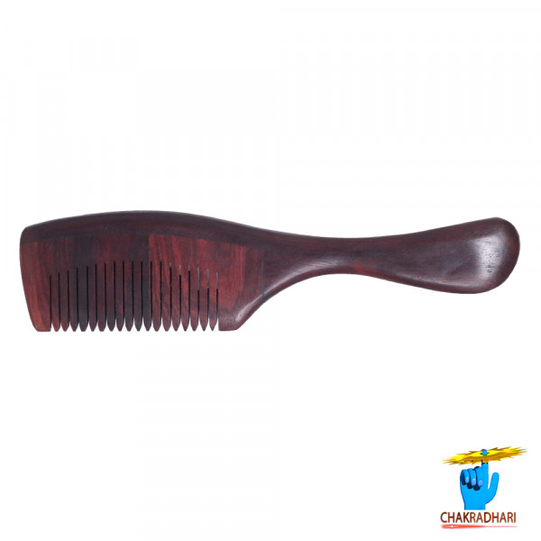 Image of Red Sandalwood Comb with Handle 4.4 cm by 18.1 cm