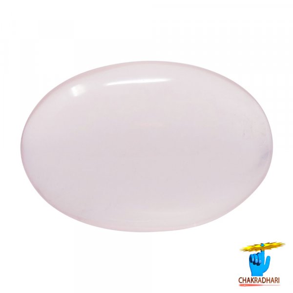 Image of 22.39 Carats Rose Quartz Gemstone With Silver Pendant - गुलाबी स्फटिक