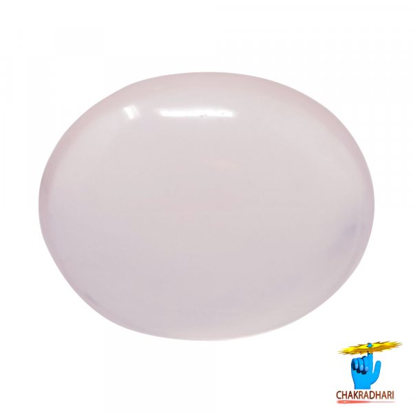 Image of 22.57 Carats Rose Quartz Gemstone With Silver Pendant - गुलाबी स्फटिक