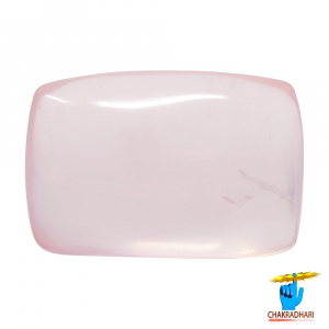 Image of 26.34 Carats Rose Quartz Gemstone With Silver Pendant - गुलाबी स्फटिक