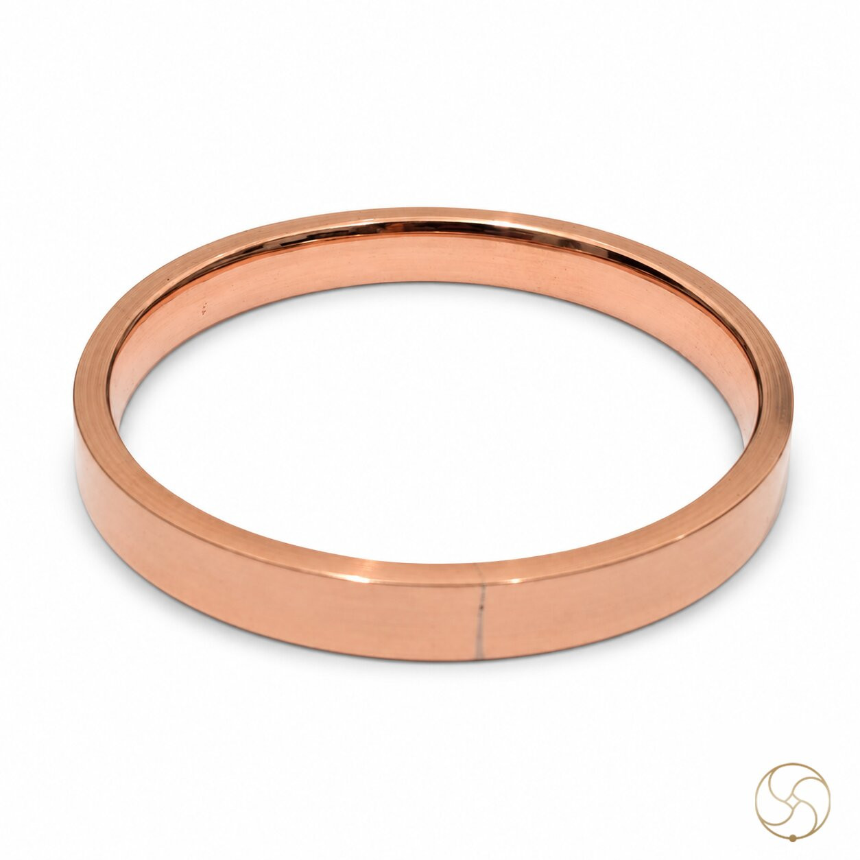 Nepaliya Copper Lathe Flat Bangle