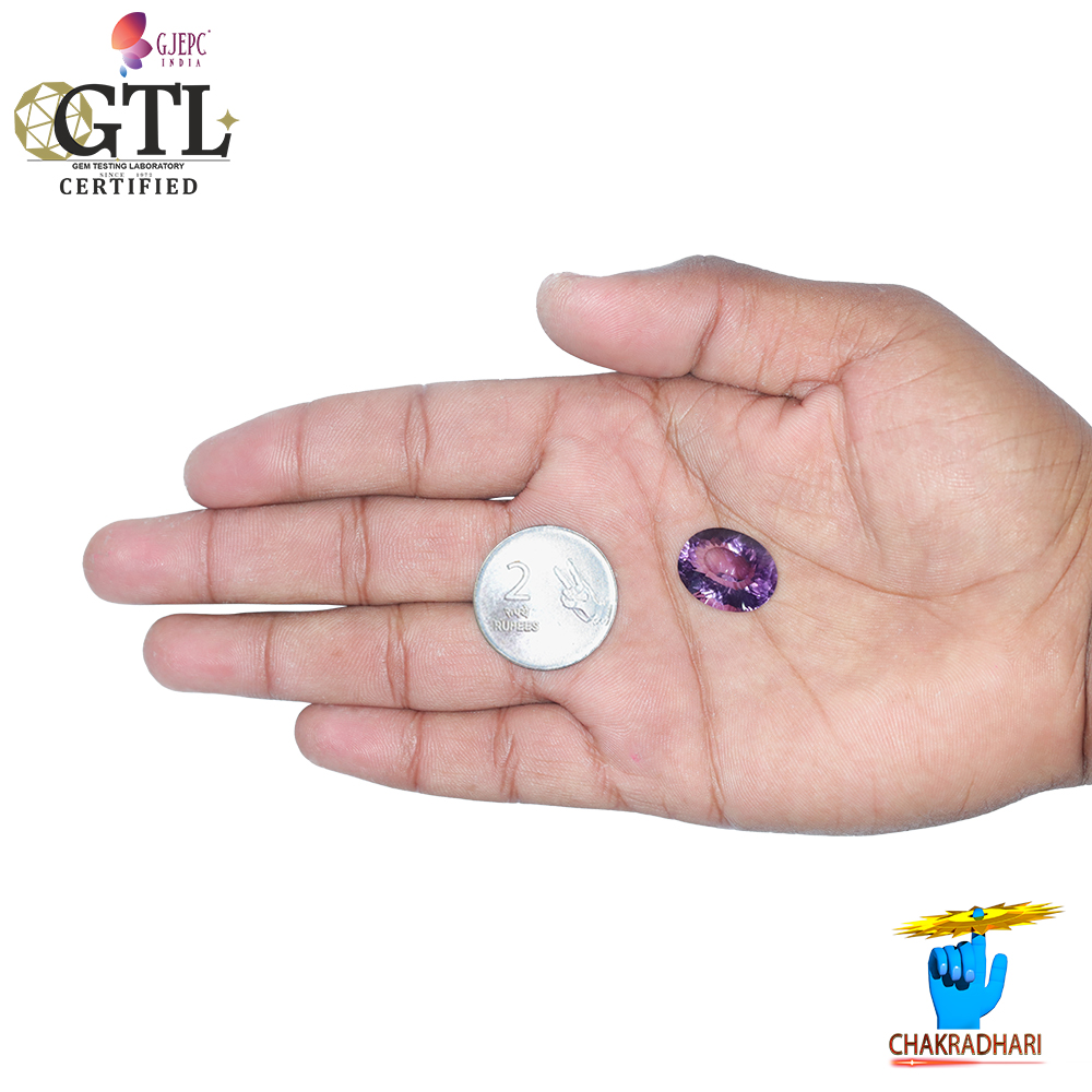 1663 Carats Amethyst Katela Jamuniya Stone With Silver Ring Or Pendant -