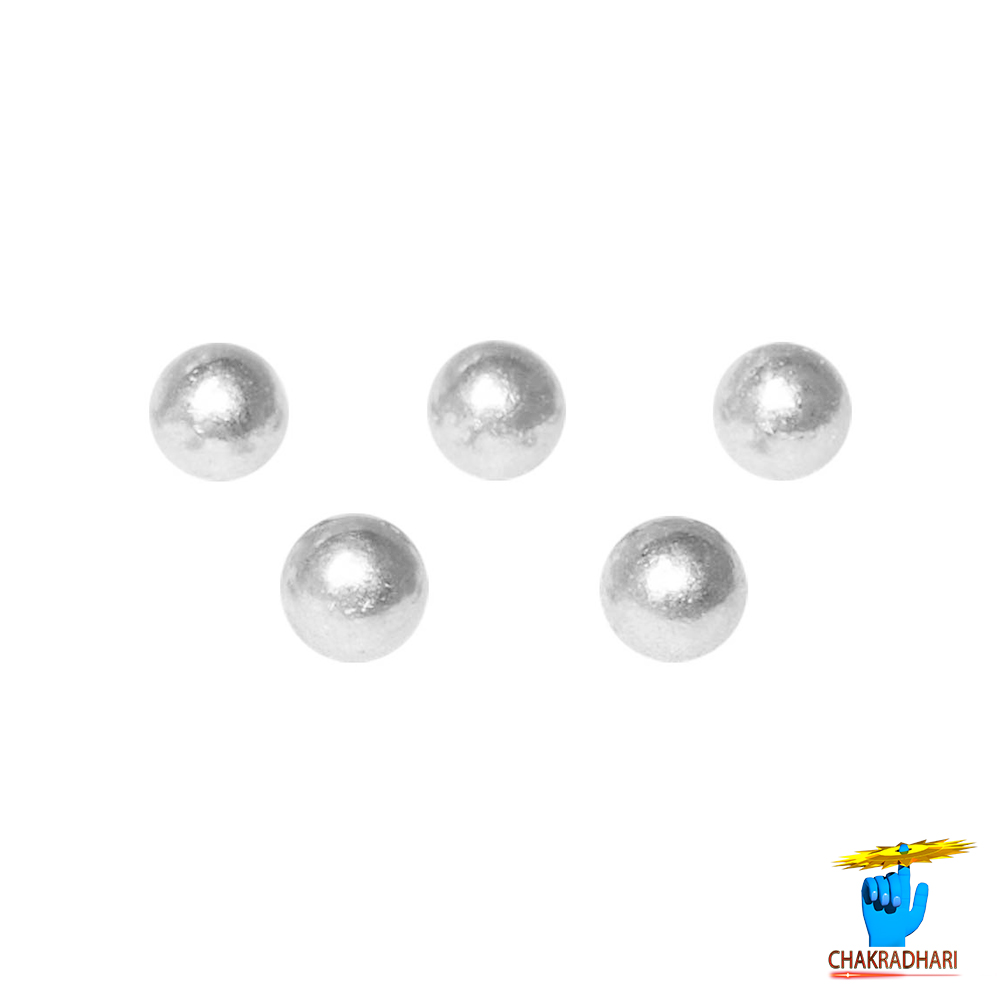 999 Pure Silver Solid Balls 5 Piece - - set-95mm 25gm