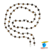99.9% Pure Silver Tiger Eye Wearing Mala (6mm) 55 Beads - 99.9% शुद्ध चाँदी में चीता सूत्र माला धारण हेतु (पचपन मनका माला)