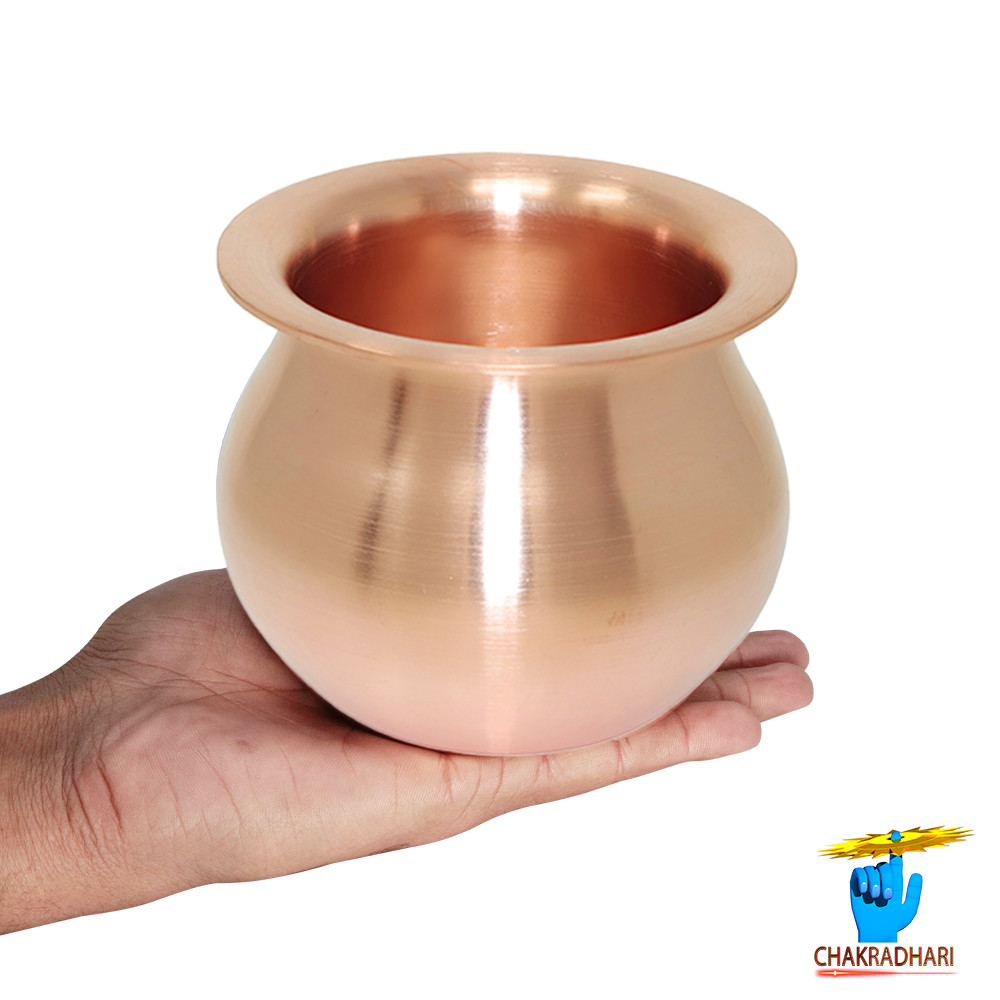 1000 ml 999 Nepaliya Copper Indra Lota 640gm -