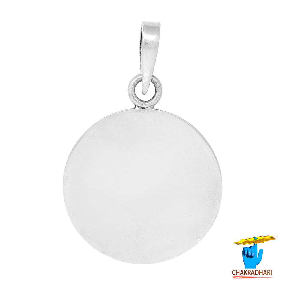 996 Silver Full Moon Pendant - 55gm