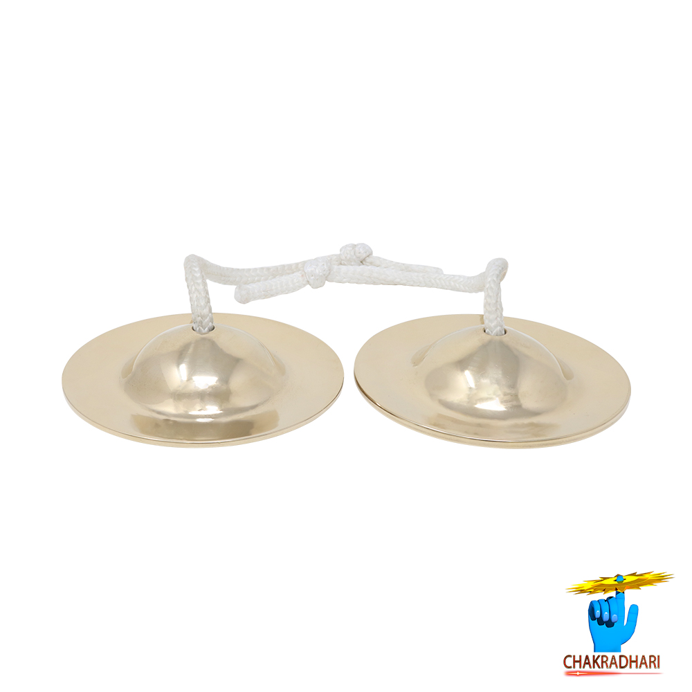 Phool Bronze Small Taal Instrument -