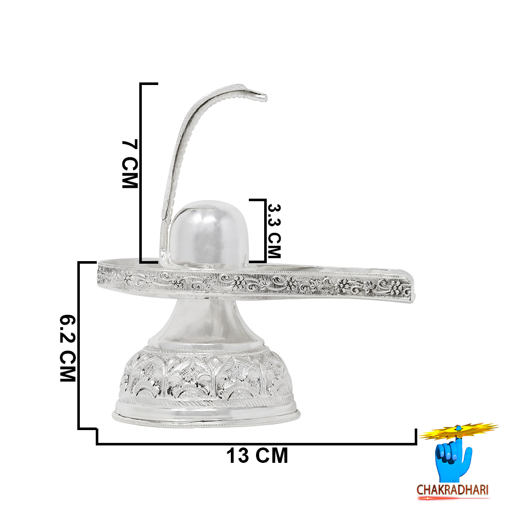 99 Silver Shivling - 242gm