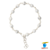 99.9% Silver Howlite Bracelet For Male And Female - चाँदी हाउलाइट वलय स्त्री पुरुष हेतु