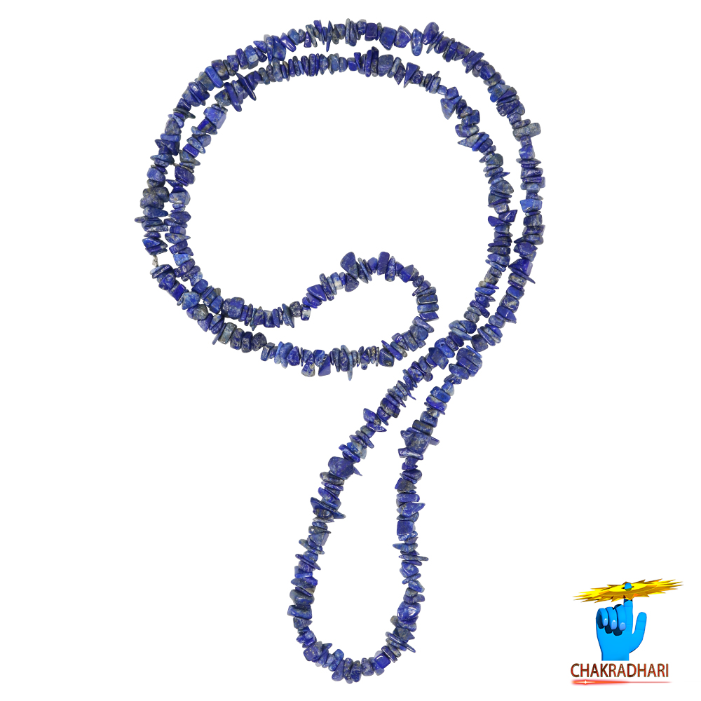 Lapis Lazuli Chips Wearing Mala -