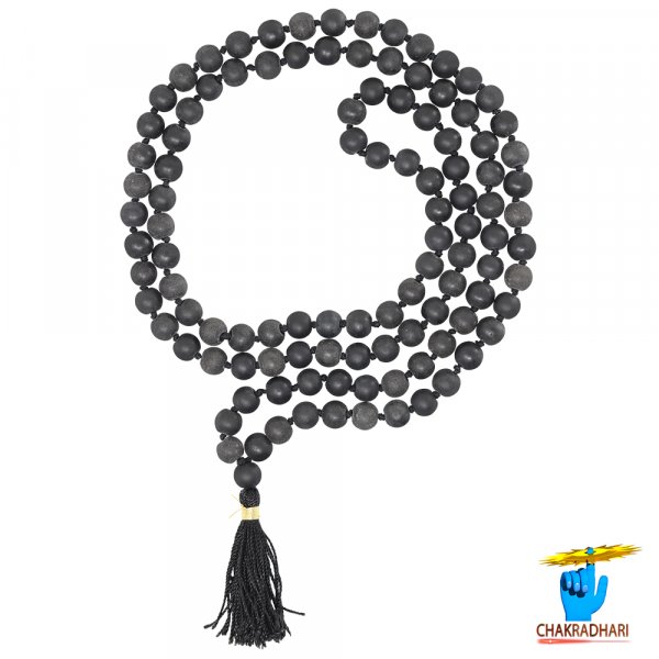 Image of Shaligram Stone Jaap Mala 108 Plus 1 Beads - शालिग्राम जाप माला (एक सौ आठ संग गुरु - मनका)