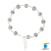 99.9% Silver Labradorite Bracelet For Male And Female - चाँदी लेब्रा प्रत्थर वलय स्त्री पुरुष हेतु