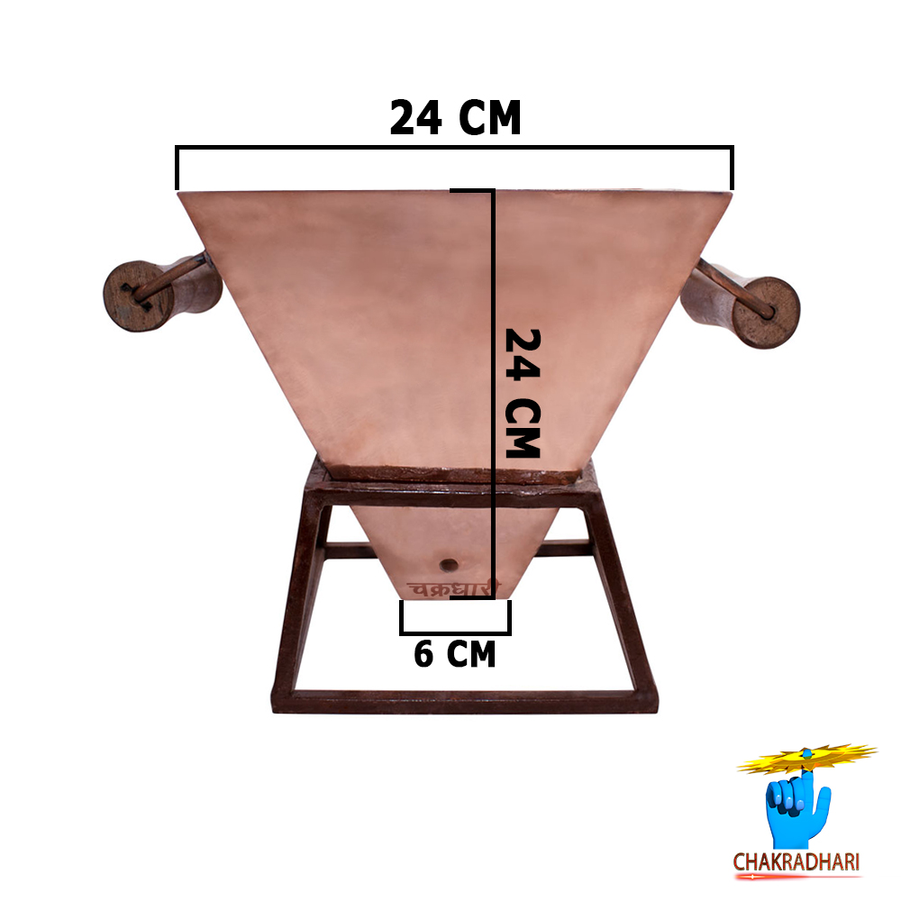 999 Nepaliya Copper Hawan Kund With Stand