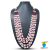 Rose Quartz Necklace - गुलाबी स्फटिक रानी हार