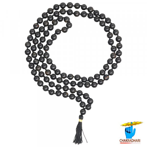 Image of Black Vikrant Mala for Jaap or Wearing  8mm or 6mm