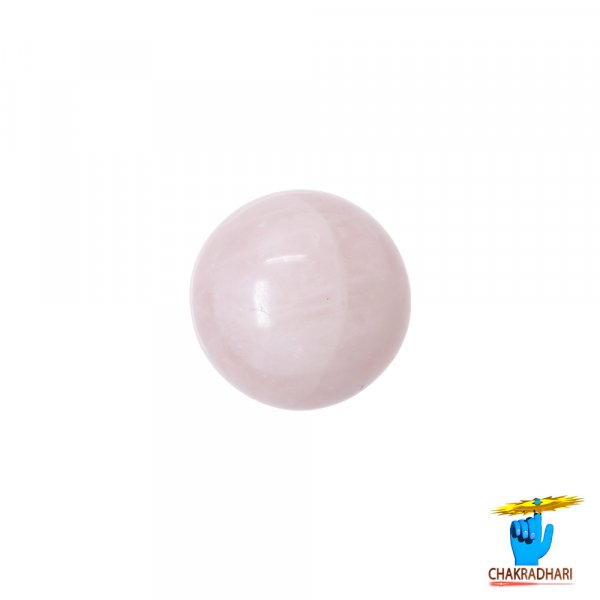 Image of Sphere Rose Quartz Crystal Ball (350GM) - गोलाकार गुलाब क्वार्ट्ज क्रिस्टल गेंद (350ग्राम)