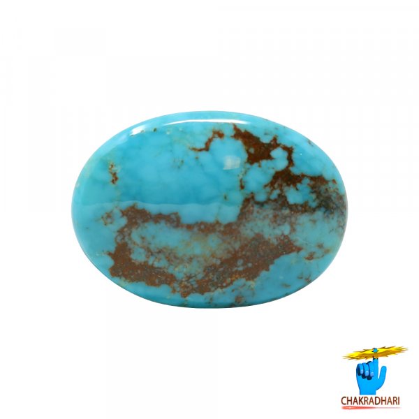 Image of 36 Carats Turquoise American Gemstone - पिरोजक, फ़िरोज़ा अमेरिकन रत्न