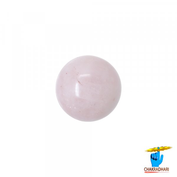 Image of Sphere Rose Quartz Crystal Ball (364GM) - गोलाकार गुलाब क्वार्ट्ज क्रिस्टल गेंद (364ग्राम)