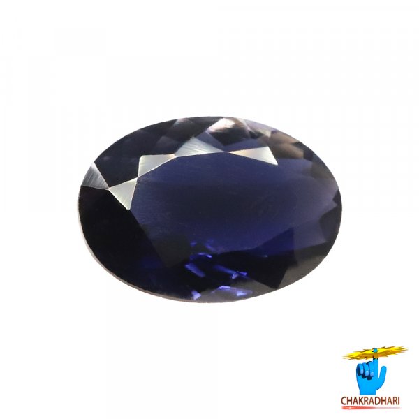 Image of 4.2 Carats Iolite Gemstone With Silver Ring Or Pendant - काका नीली रत्न