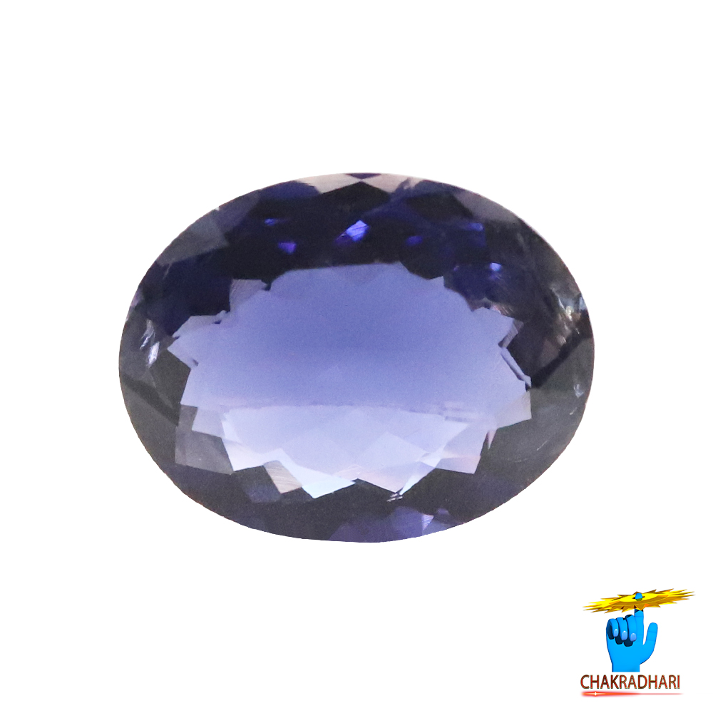 41 Carats Iolite Gemstone With Silver Ring Or Pendant -