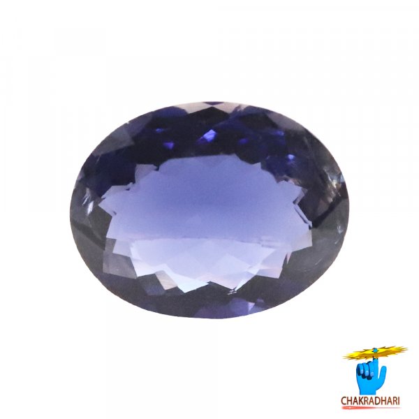 Image of 4.1 Carats Iolite Gemstone With Silver Ring Or Pendant - काका नीली रत्न