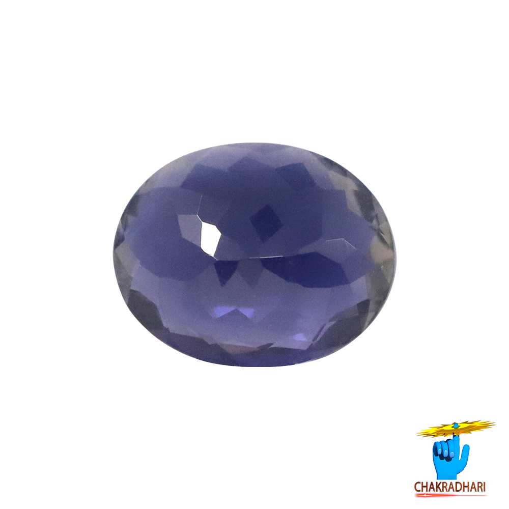 41 Carats Iolite Gemstone With Silver Ring Or Pendant -