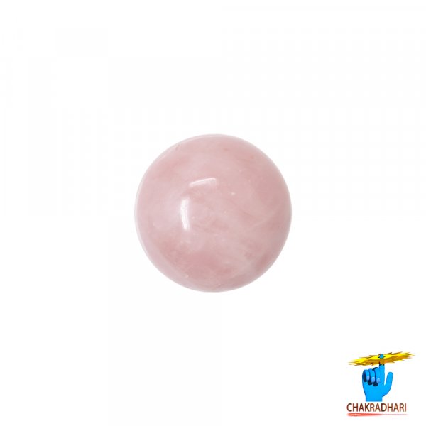 Image of Sphere Rose Quartz Crystal Ball (382GM) - गोलाकार गुलाब क्वार्ट्ज क्रिस्टल गेंद (382ग्राम)