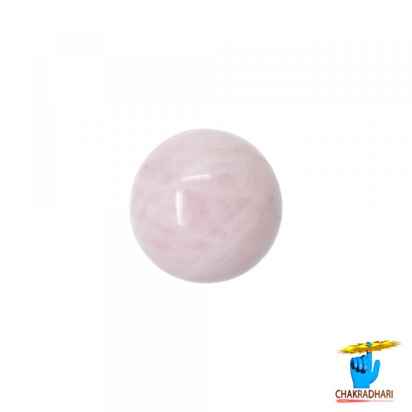 Image of Sphere Rose Quartz Crystal Ball (389GM) - गोलाकार गुलाब क्वार्ट्ज क्रिस्टल गेंद (389ग्राम)