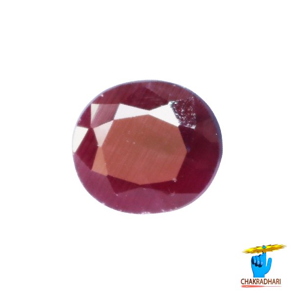 Image of 06.90 Carat Ruby Gemstone With Ring Or Pendant - मानक रत्न