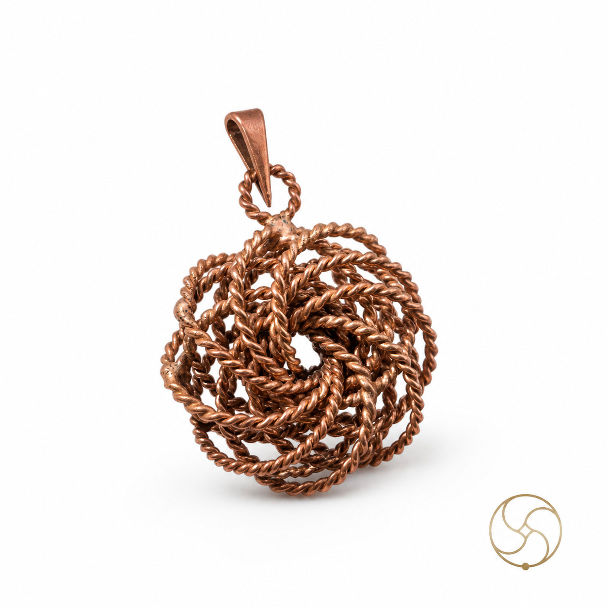999 Pure Copper Rodin Coil Tensor Torus Pendant