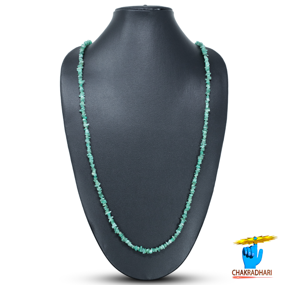 Emerald Chips Wearing Mala -