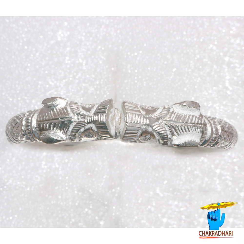 999 Silver Naar Mukhi Gents Bangle 150 Grams -