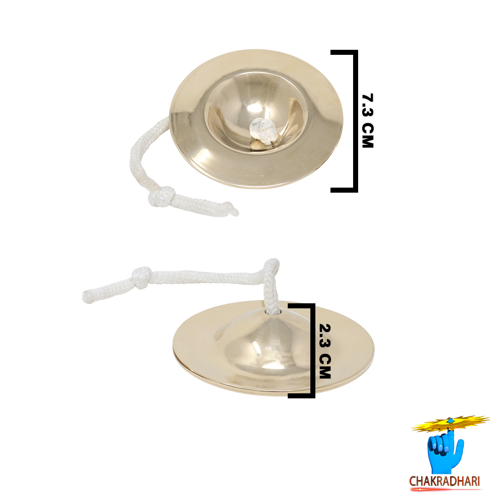 Phool Bronze Small Taal Instrument -