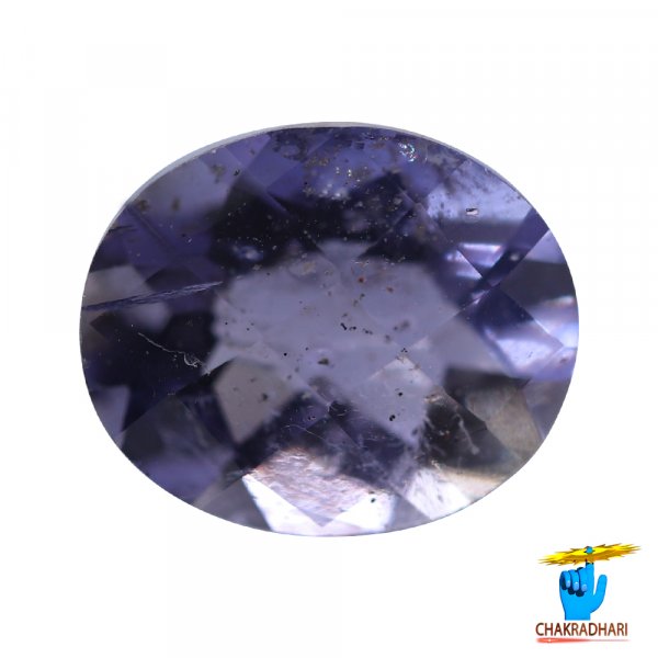 Image of 4.19 Carats Iolite Gemstone With Silver Ring Or Pendant - काका नीली रत्न