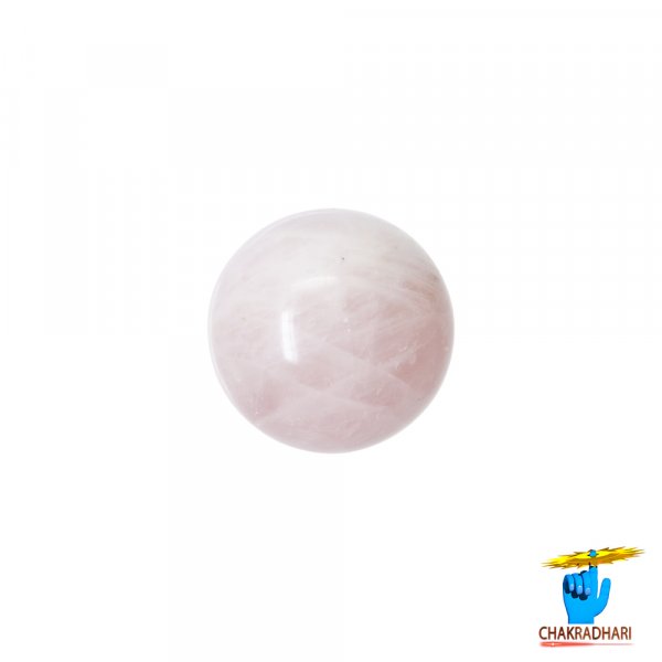 Image of Sphere Rose Quartz Crystal Ball (439GM) - गोलाकार गुलाब क्वार्ट्ज क्रिस्टल गेंद (439ग्राम)