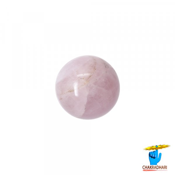 Image of Sphere Rose Quartz Crystal Ball (446GM) - गोलाकार गुलाब क्वार्ट्ज क्रिस्टल गेंद (446ग्राम)
