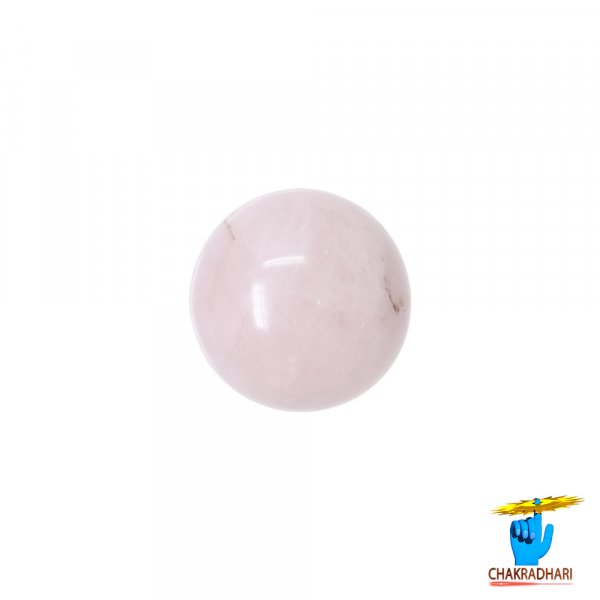 Image of Sphere Rose Quartz Crystal Ball (470GM) - गोलाकार गुलाब क्वार्ट्ज क्रिस्टल गेंद (470ग्राम)