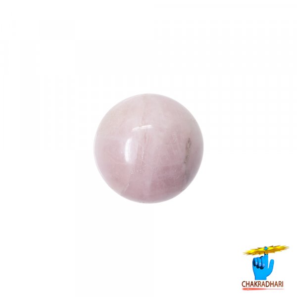 Image of Sphere Rose Quartz Crystal Ball (481GM) - गोलाकार गुलाब क्वार्ट्ज क्रिस्टल गेंद (481ग्राम)