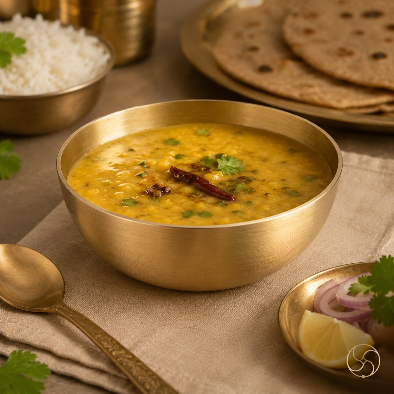 Bronze Lentil Soup Bowl Daal Bowl