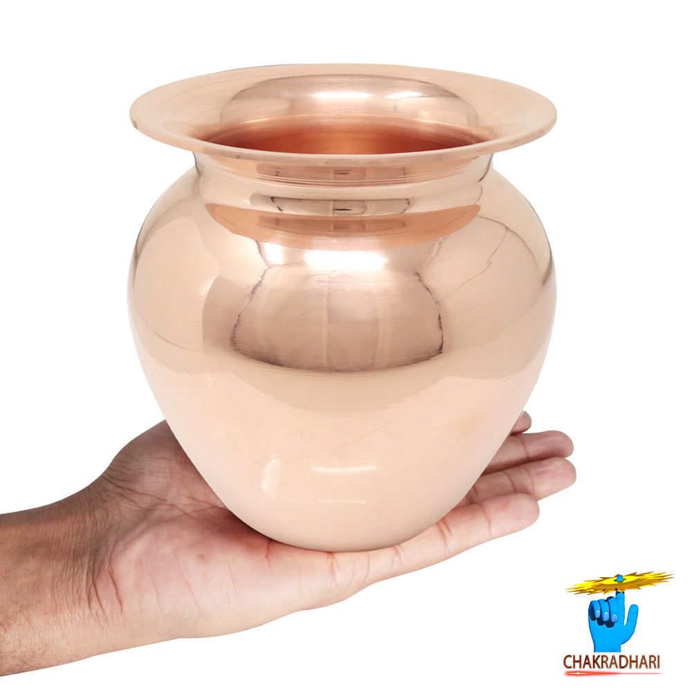 1300 ml 999 Nepaliya Copper Kalash Lota 790gm -