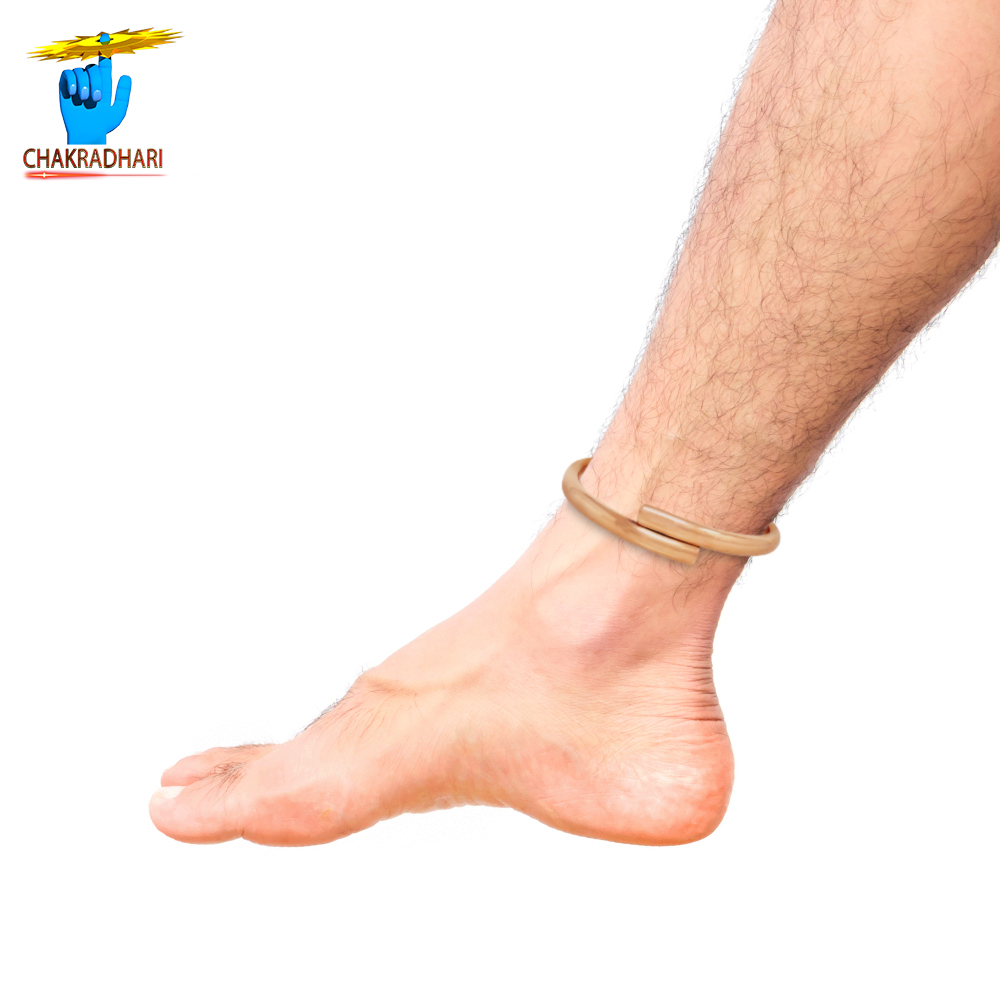 999 Nepaliya Copper Sadhana Leg Bangle - 65gm