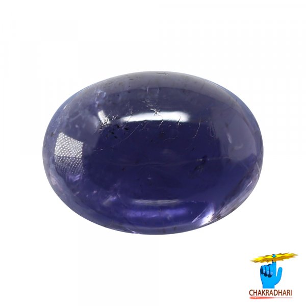 Image of 9.49 Carats Iolite Gemstone With Silver Ring Or Pendant - काका नीली रत्न