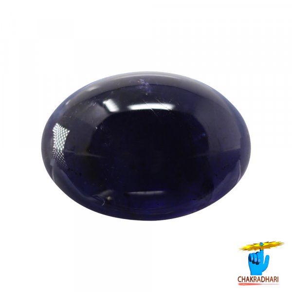 Image of 5.97 Carats Iolite Gemstone With Silver Ring Or Pendant - काका नीली रत्न