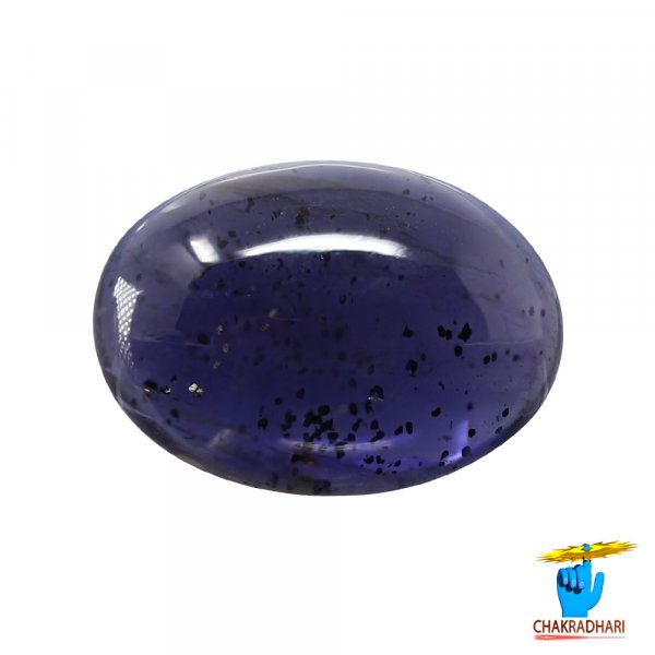 Image of 4.58 Carats Iolite Gemstone With Silver Ring Or Pendant - काका नीली रत्न