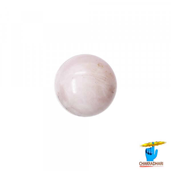 Image of Sphere Rose Quartz Crystal Ball (510GM) - गोलाकार गुलाब क्वार्ट्ज क्रिस्टल गेंद (510ग्राम)