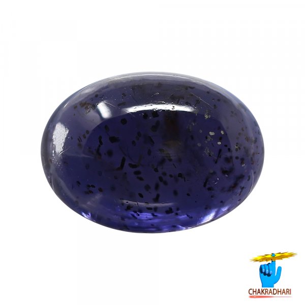 Image of 5.81 Carats Iolite Gemstone With Silver Ring Or Pendant - काका नीली रत्न
