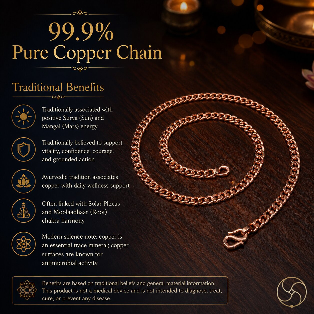 999  Curb-link Copper Chain